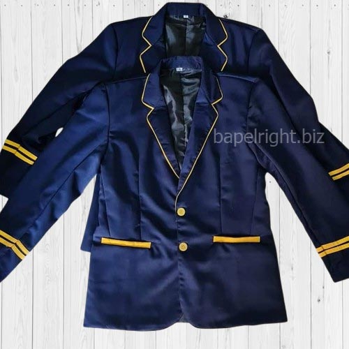 Jas Osis Smp Navy Lis Kuning